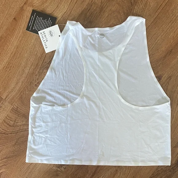 Senita White Women's Crop Top - Picture 3 of 4